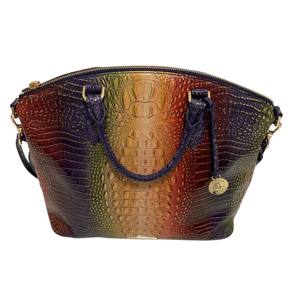 Brahmin Rainbow Alligator Print Tote Handbag - Picture 1 of 9